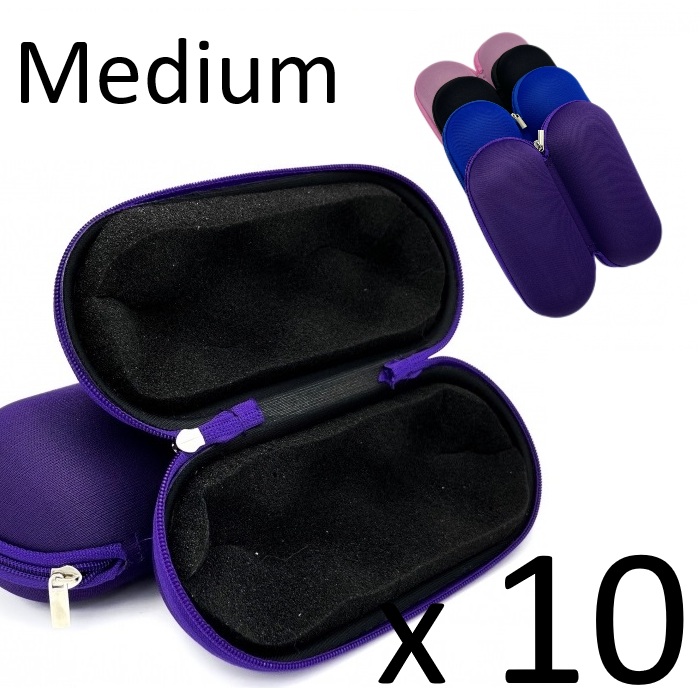 Ten Pack Wholesale Medium Sweet Puff Pipe Cases Zip Lock