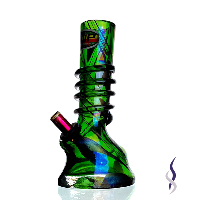 3G163 Medium Swirl Thick Glass Bong 21cm