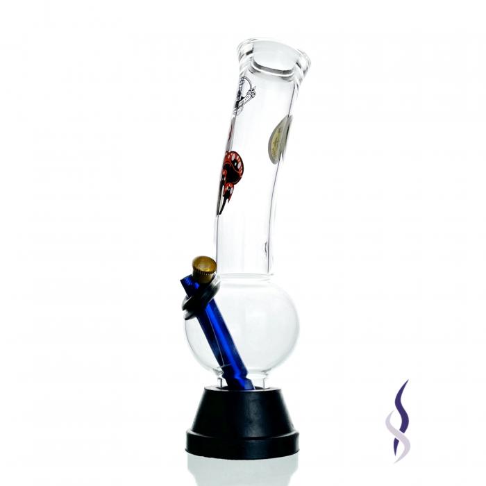 Agung Sturdy Decal Medium Glass Bong 26cm