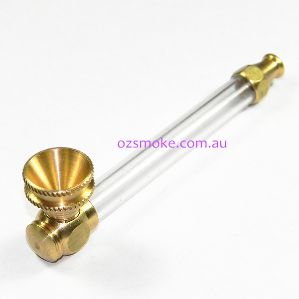 Agung 1610 Brass See Through Metal Acrylic Large Pipe 10cm