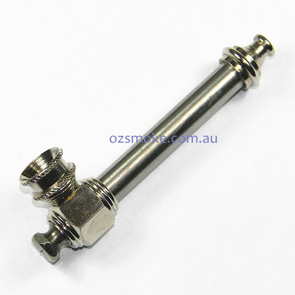 Agung 1643 NICKEL SPIKE Metal Dry Pipe 9cm