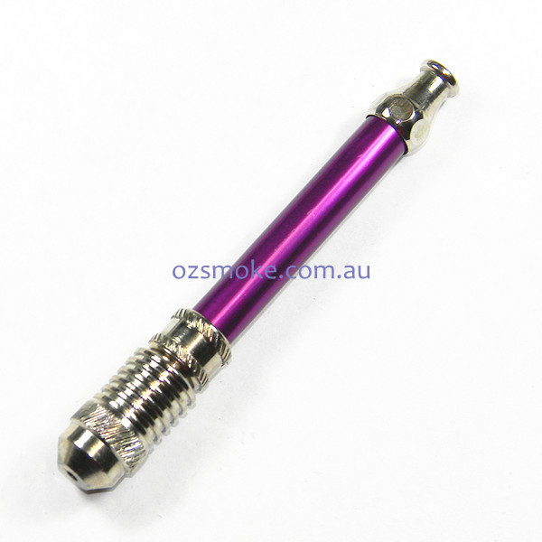Agung 1694 Smokeless Nickel Anodised Metal Dry Pipe 10cm