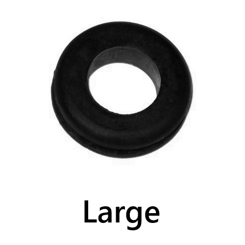 Black Grommet Rubber Large 14mm Hole