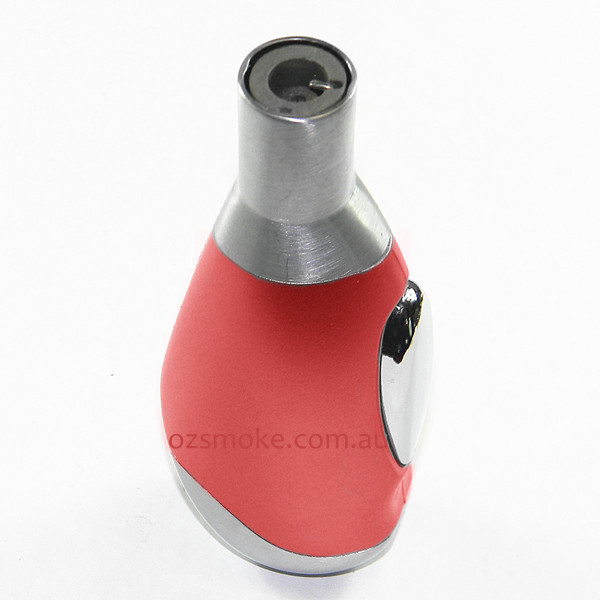 Vertical Stainless Steel Jet Lighter Red