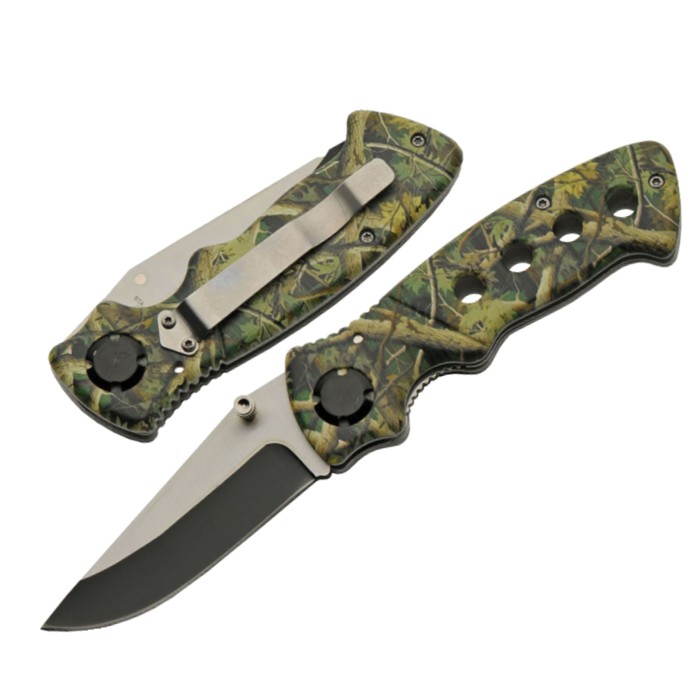 Rite Edge Camo Aluminum Handle Folding Knife 211581CM 11cm