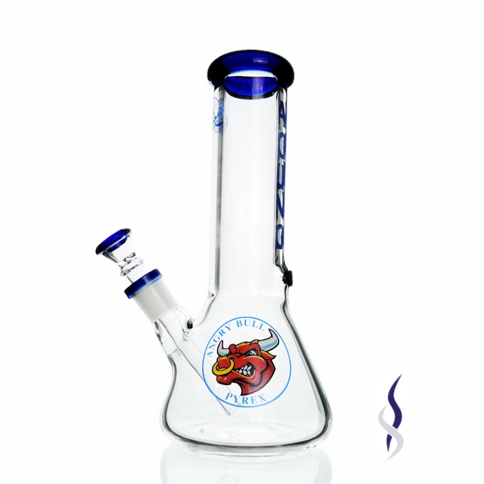Agung Beaker 7mm Thick Bong Blue 25cm
