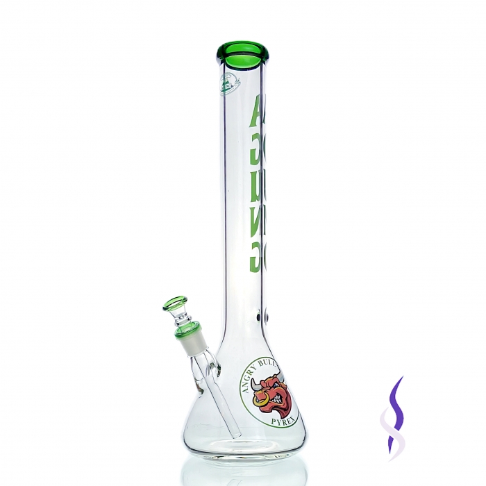 Agung Angry Bull 7mm Thick Beaker Slider Bong Green 45cm