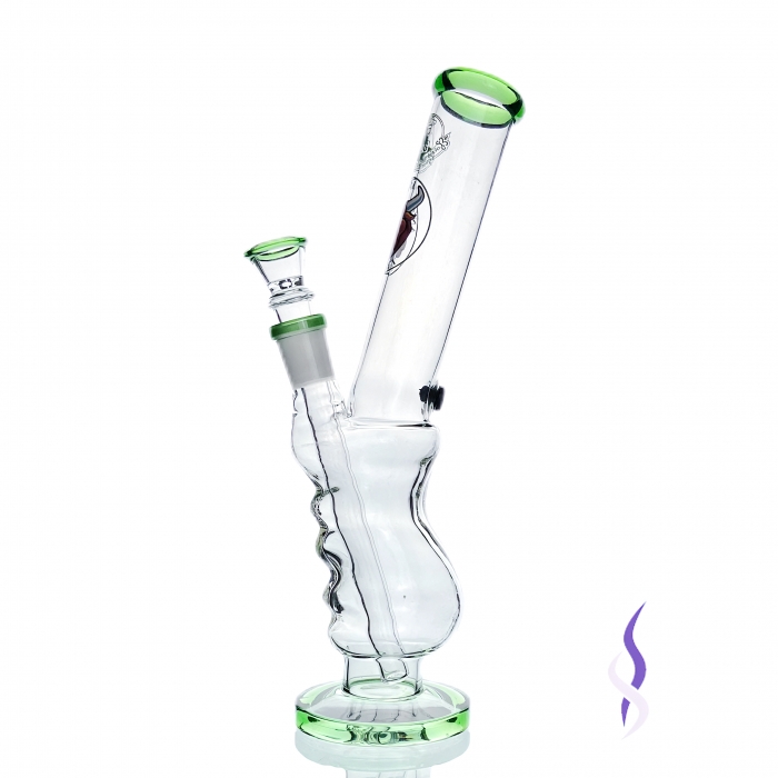 Agung Angry Bull Gripper Full Glass Bong Green 29cm