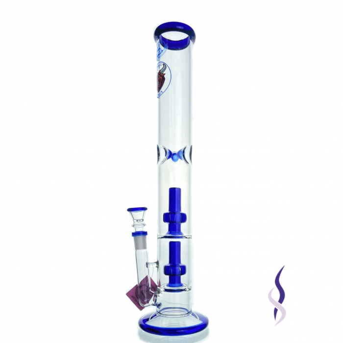 Agung Percolator Full Glass Bong 42cm Blue