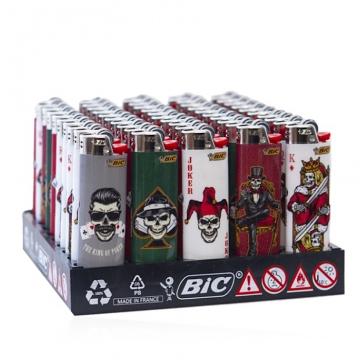 Bic Large Disposable Gas Lighter Skull Pocker