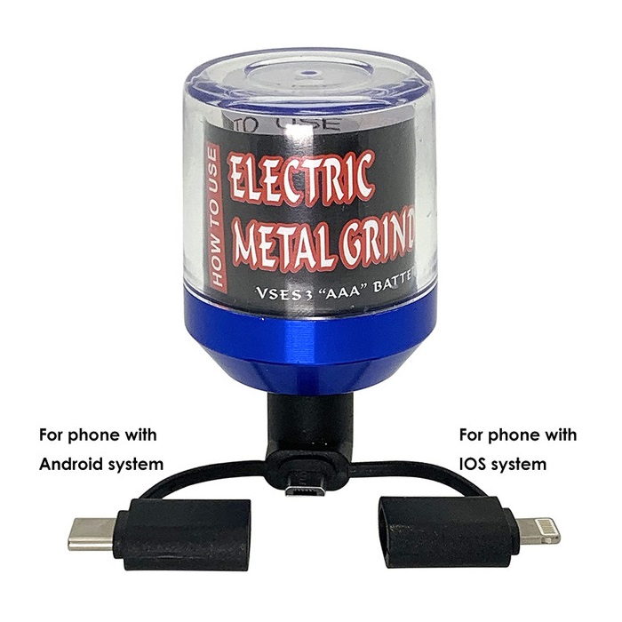 Electric USB Portable Herb Grinder Powered By Phone