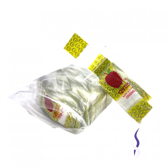 1000 Apple125125 Resealable Plastic Bags Yellow Smiley Face 32x32mm