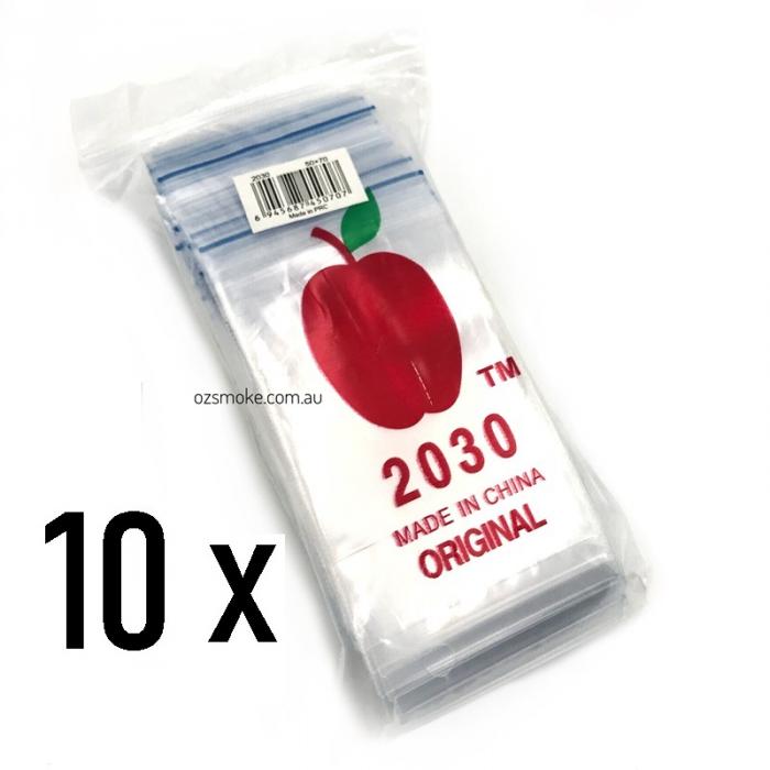 1000 Resealable Plastic Bags Clear 50x75mm Apple2030