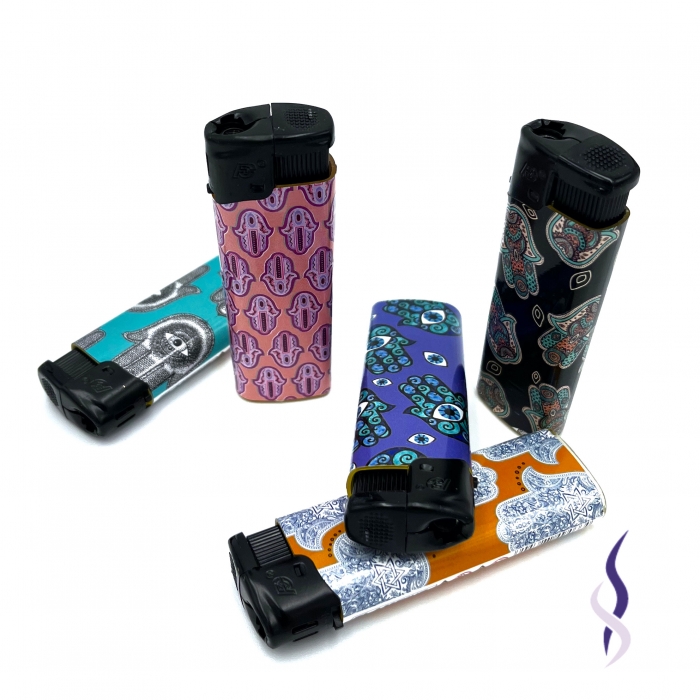 FlameClub Wind Proof Refillable Adjustable Gas Jet Lighter Mandala