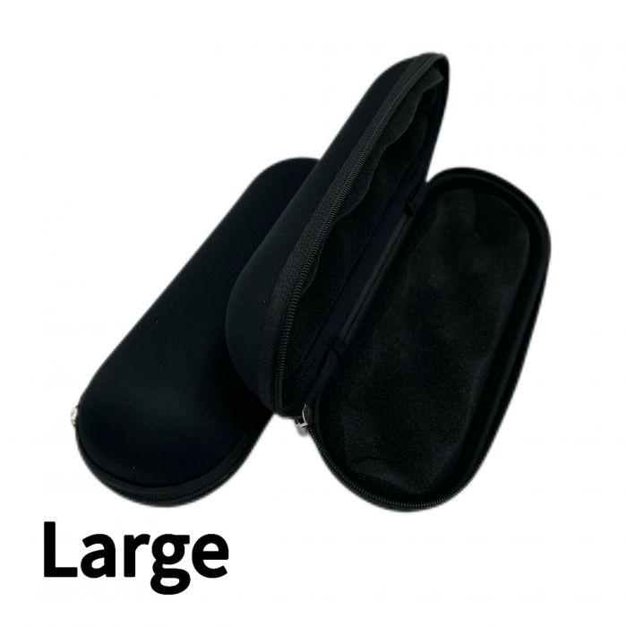 Large Black Sweet Puff Case Glass Pipe Pouch With Zip Lock