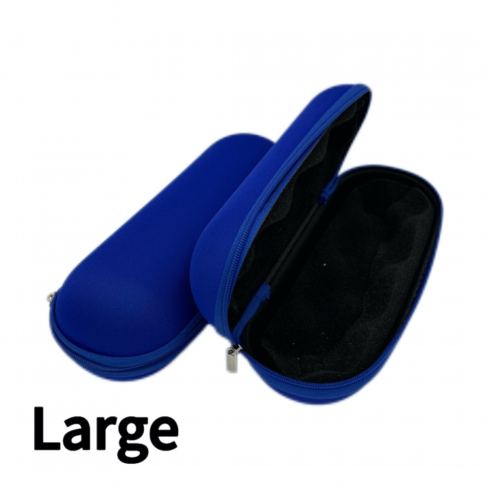 Large Blue Sweet Puff Case Glass Pipe Pouch With Zip Lock
