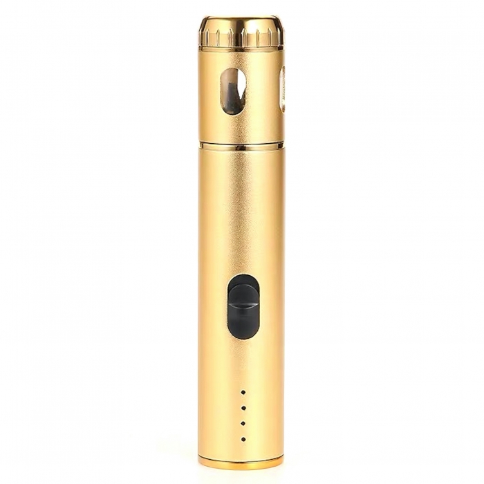 Electric Dry Herb Grinder Pen Automatic Dispenser Tobacco Mini USB Gold