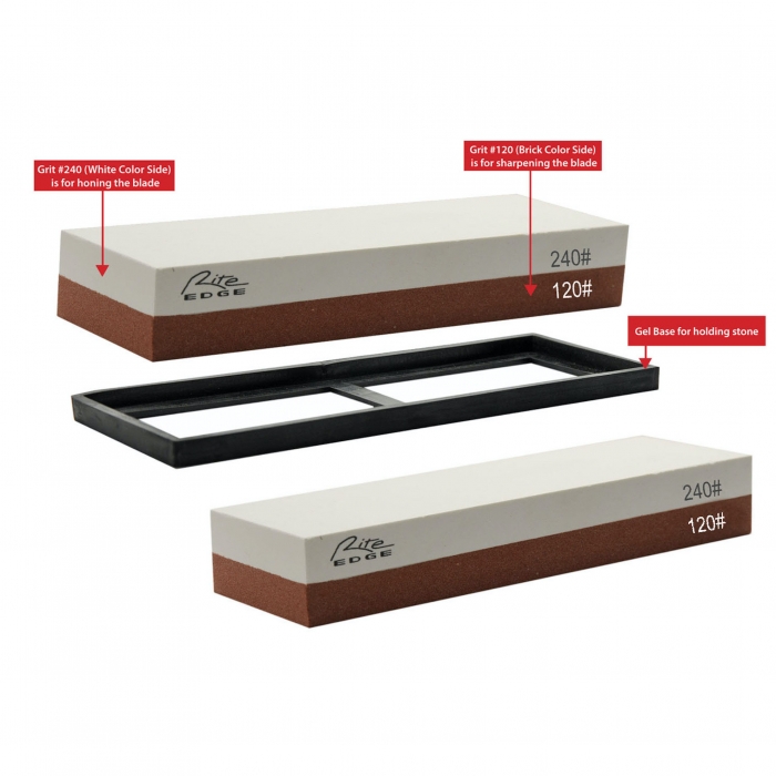 Rite Edge Sharpening Stone 120 and 240 grit 19cm