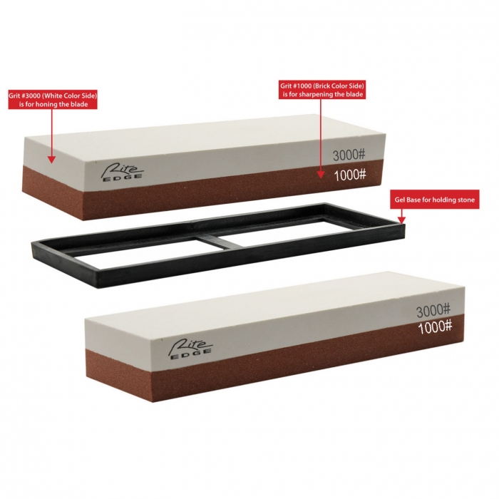 Rite Edge Sharpening Stone 1000 and 3000 grit 19cm