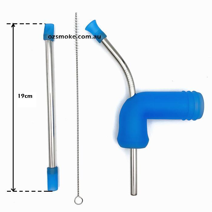 New Generation Silicone Stainless Steel Beer Bong Blue