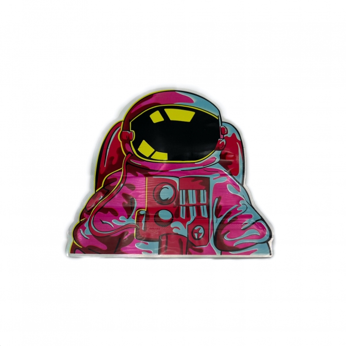 Die Cut Mylar Bags Irregular Pouches With Ziplock Spaceman