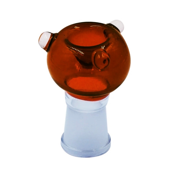 Stone Age Slip Over Glass Cone Amber 14mm