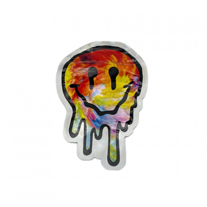 Die Cut Mylar Bags Irregular Pouches With Ziplock Melt Face