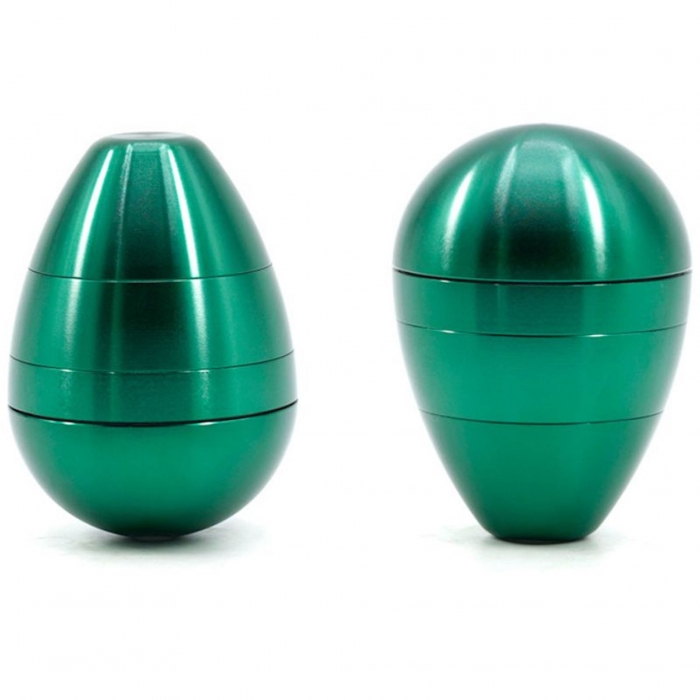 Tumbler Egg Style Herb Aluminium Alloy Grinder 4 Layers D63mm