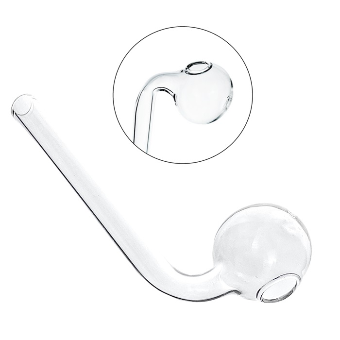 Vertical Curved Glass Pipe 11 cm