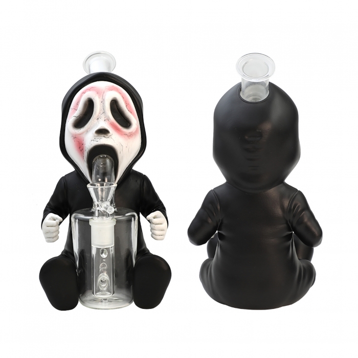 Silicone Death Ghost Baby Water Pipe 25cm