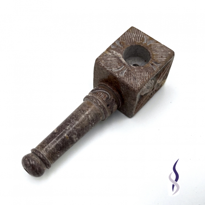 Agung Square Bowl Stone Pipe 8cm