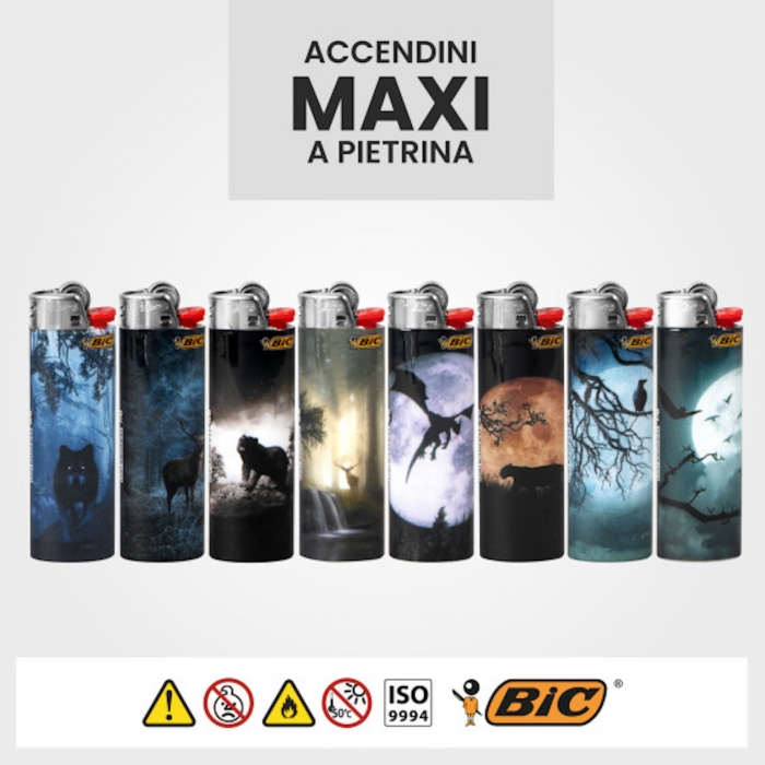 Bic Large Disposable Gas Lighter Dark Forest