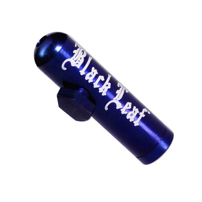 Black Leaf Sniff Bottle Aluminium Snuff Bottle with Dispenser