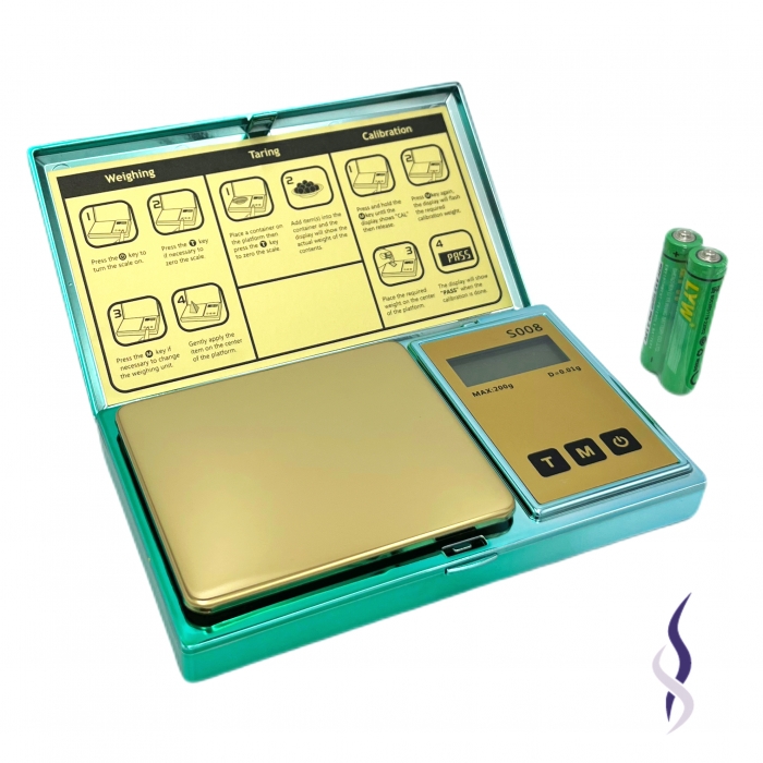 Digital Jewelry Pocket Scale S008 Gradient Green 0.01g_200g