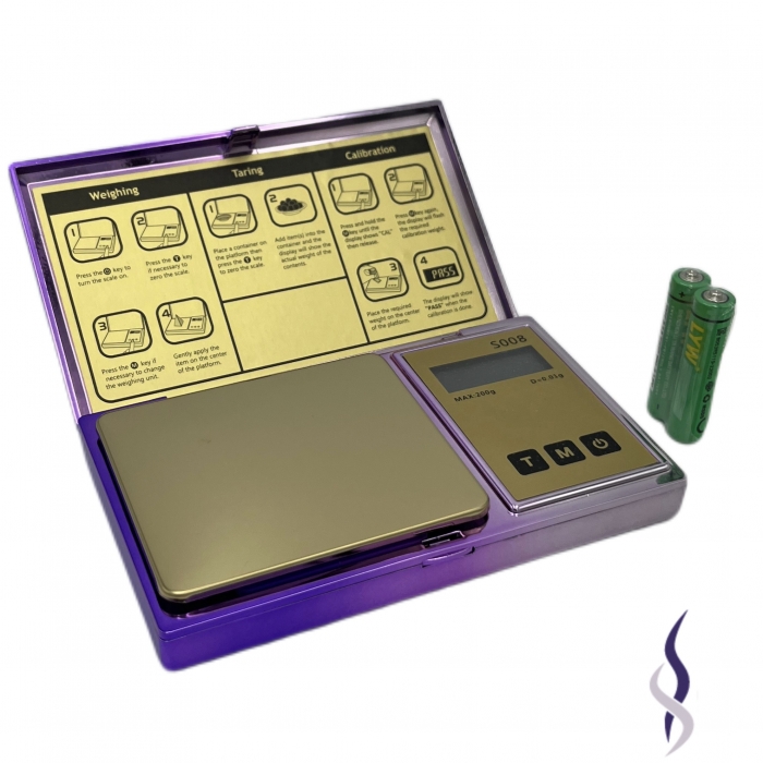 Digital Jewelry Pocket Scale S008 Gradient Purple 0.01g_200g