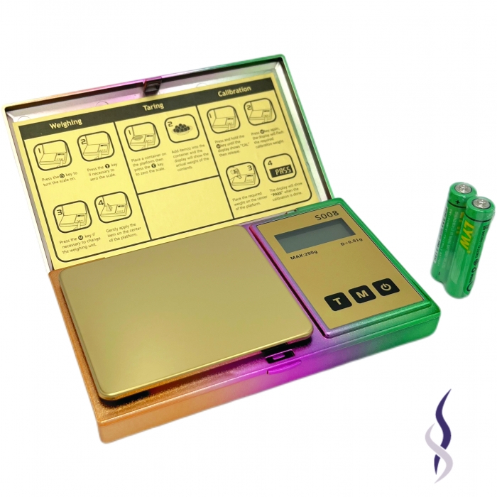 Digital Jewelry Pocket Scale S008 Rainbow 0.01g_200g