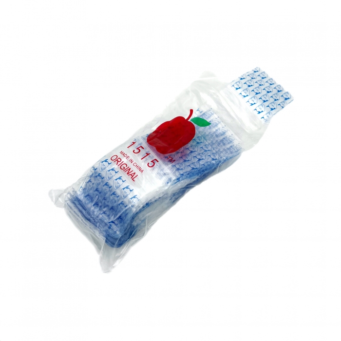 100 Apple1515 Resealable Plastic Bags Blue Ghost 38x38mm