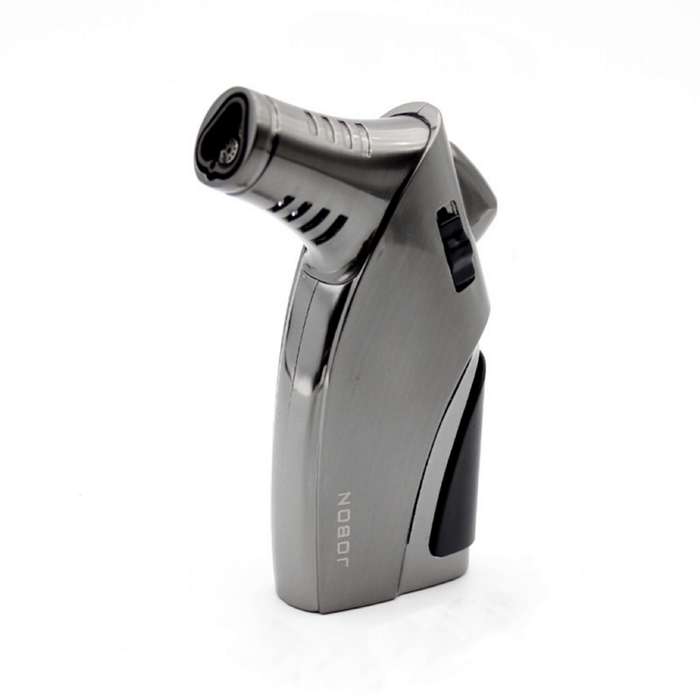 Jobon Triple Flames Impressive Metal Jet Lighter Gift Box Gun Metal