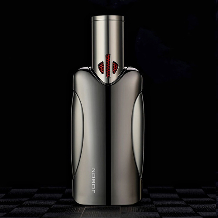 Jobon Quadruple Flame Large Gift Jet Lighter Gun Grey