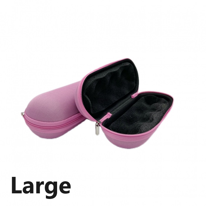 Large Pink Sweet Puff Case Glass Pipe Pouch With Zip Lock