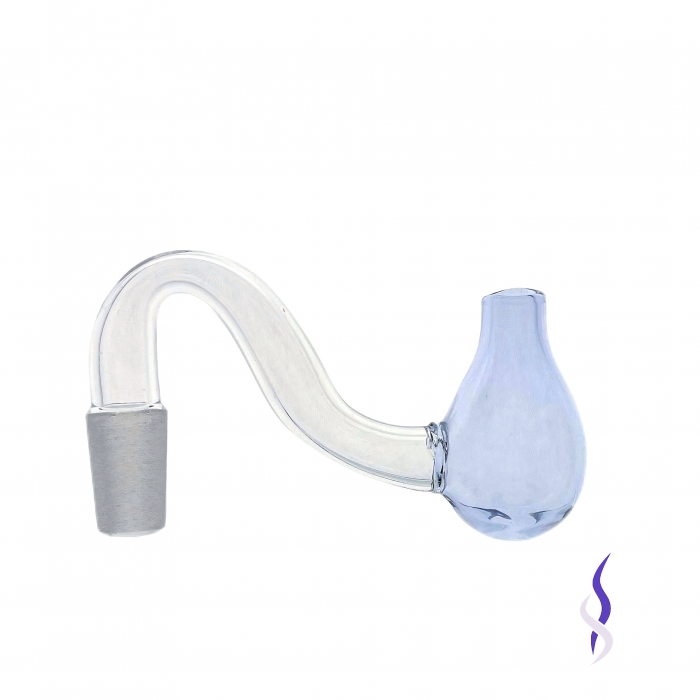 Mini Bubbler Top Glass Pipe C14mm B27mm L8cm Purple