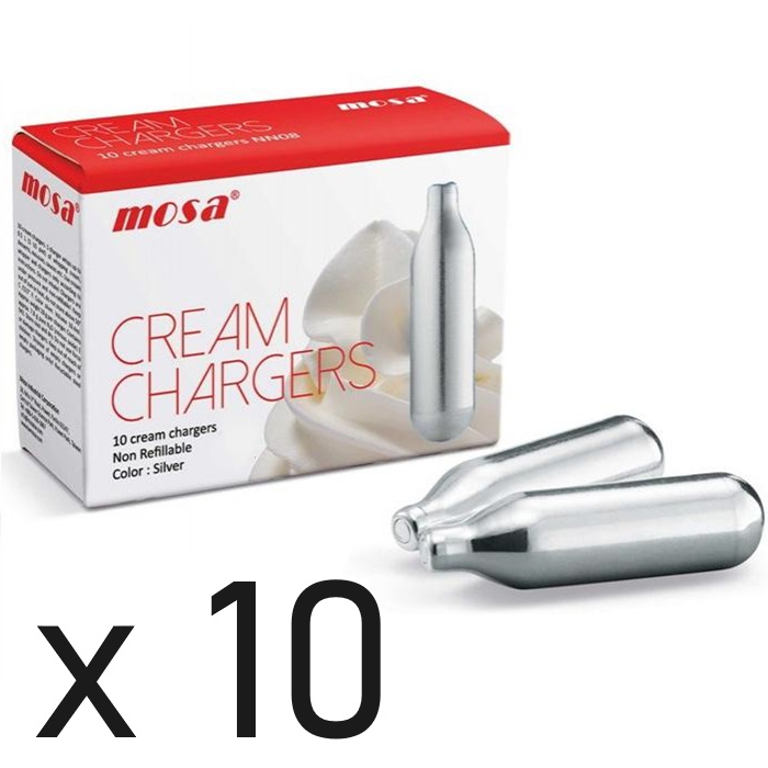 MOSA CREAM CHARGERS N2O 100 PACK