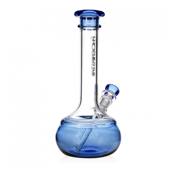 Phoenix Star Durable Borosilicate Medium Drum Bong 24cm Blue