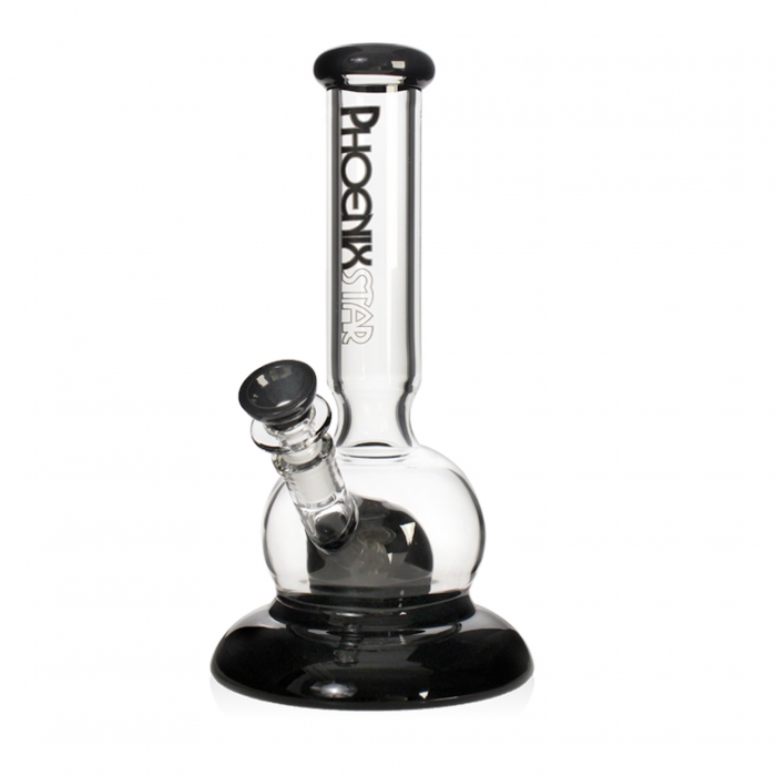 Phoenix Star Full Glass Bubble Bong With Matrix Percolator 26cm Black