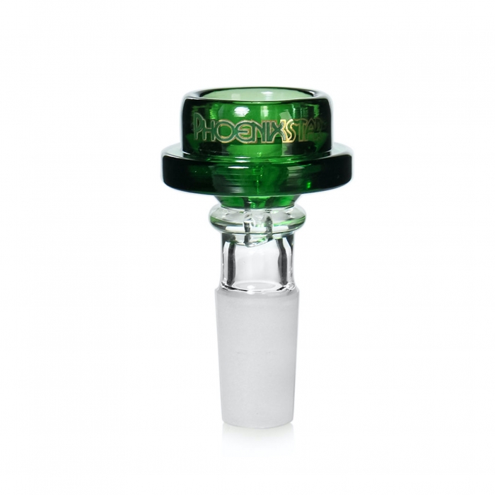 Phoenix Star Flat Round Glass Cone 14mm Green