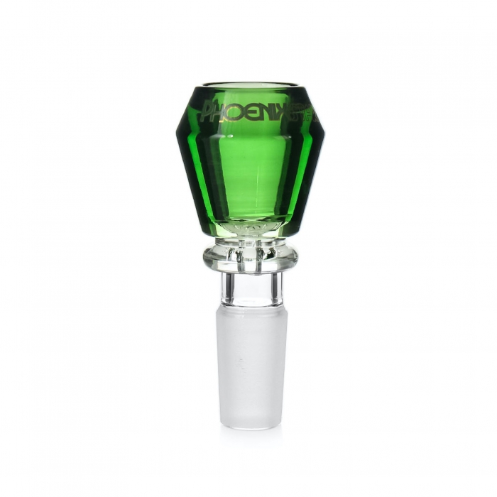 Phoenix Star Diamond Glass Cone 14mm Green