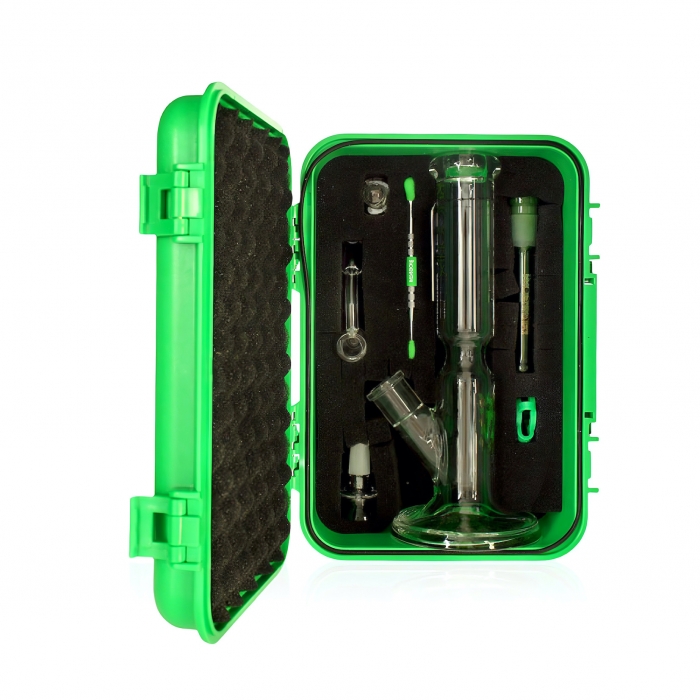 Phoenix Star Dual Use 25cm Bong Dab Starter Kit with Bowl Banger Green