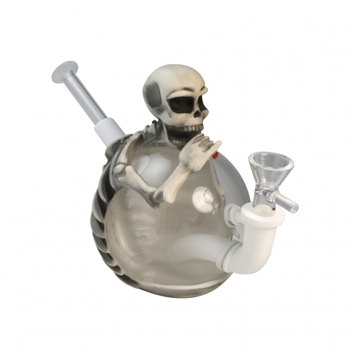 Skeleton Silicone Glass Bong 15cm