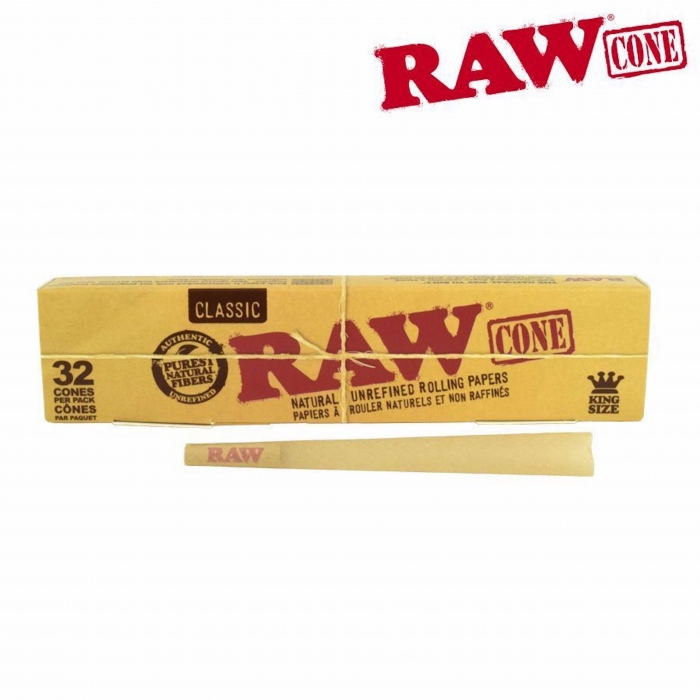 Raw Classic Cone 1.25 Rolling Papers 32 Pack