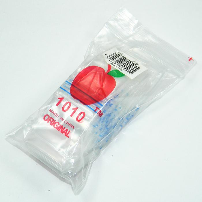 100 Apple1010 Resealable Plastic Bags Clear 25x25mm